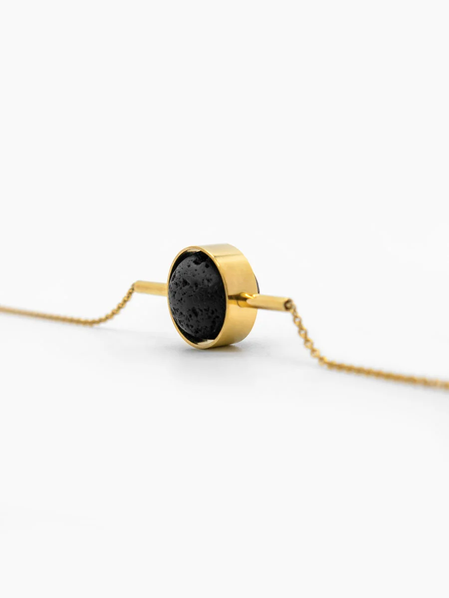 Bracelet Classique Solstice - Pierre de lave - Collection Solstice par Indra Eudaric